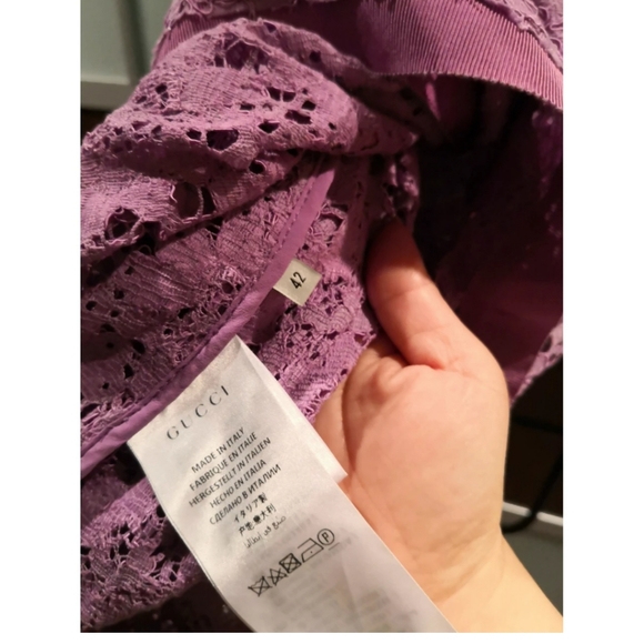 Gucci purple lace cardigan jacket - Picture 3 of 8